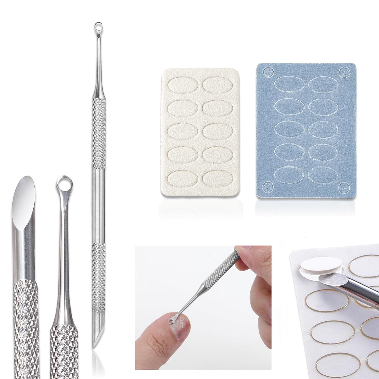 Contour Palette Stick - New Nail Double-ended Use Stainless Steel